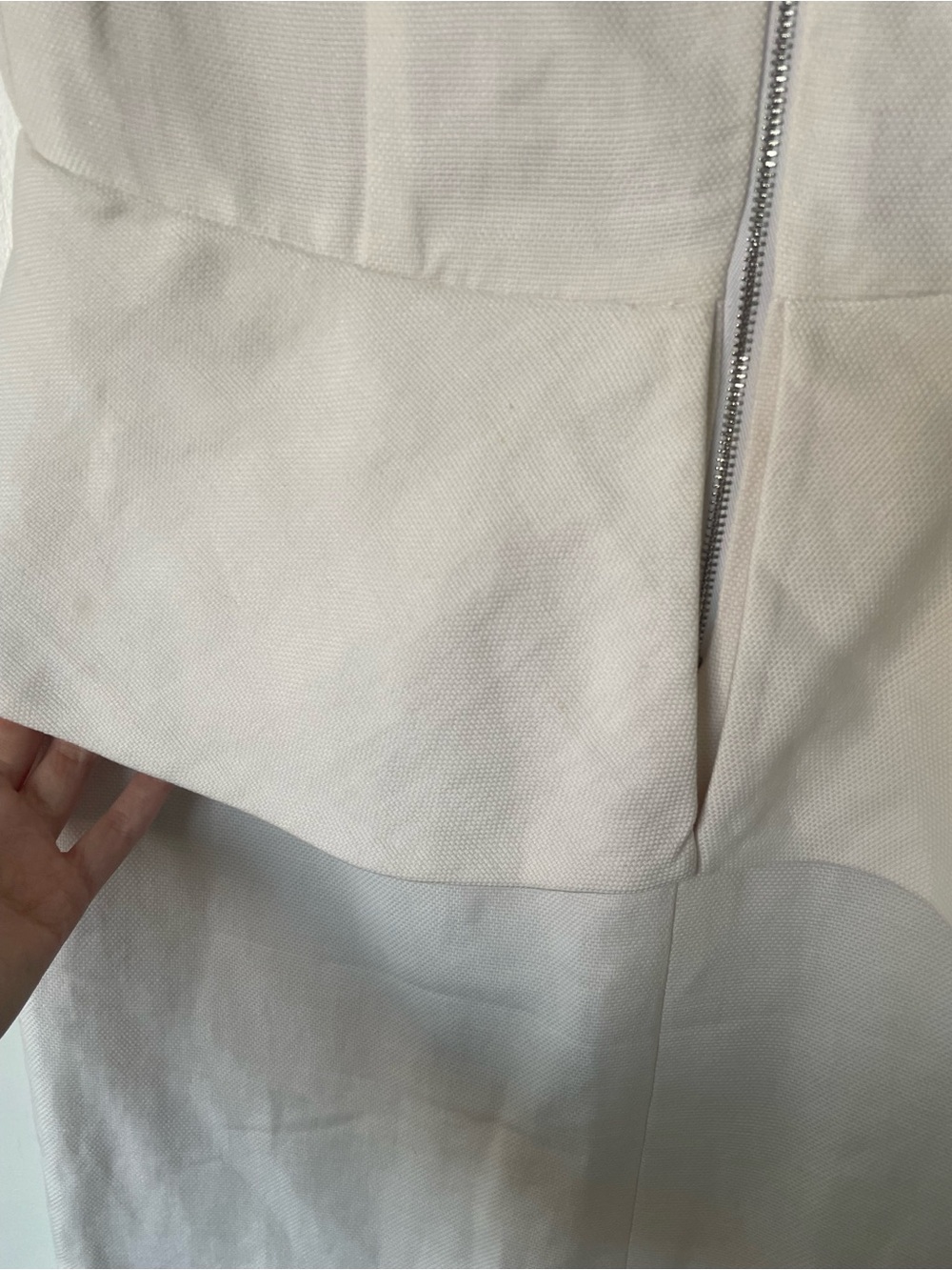 DVF Delian canvas linen peplum dress - Picture 9 of 11
